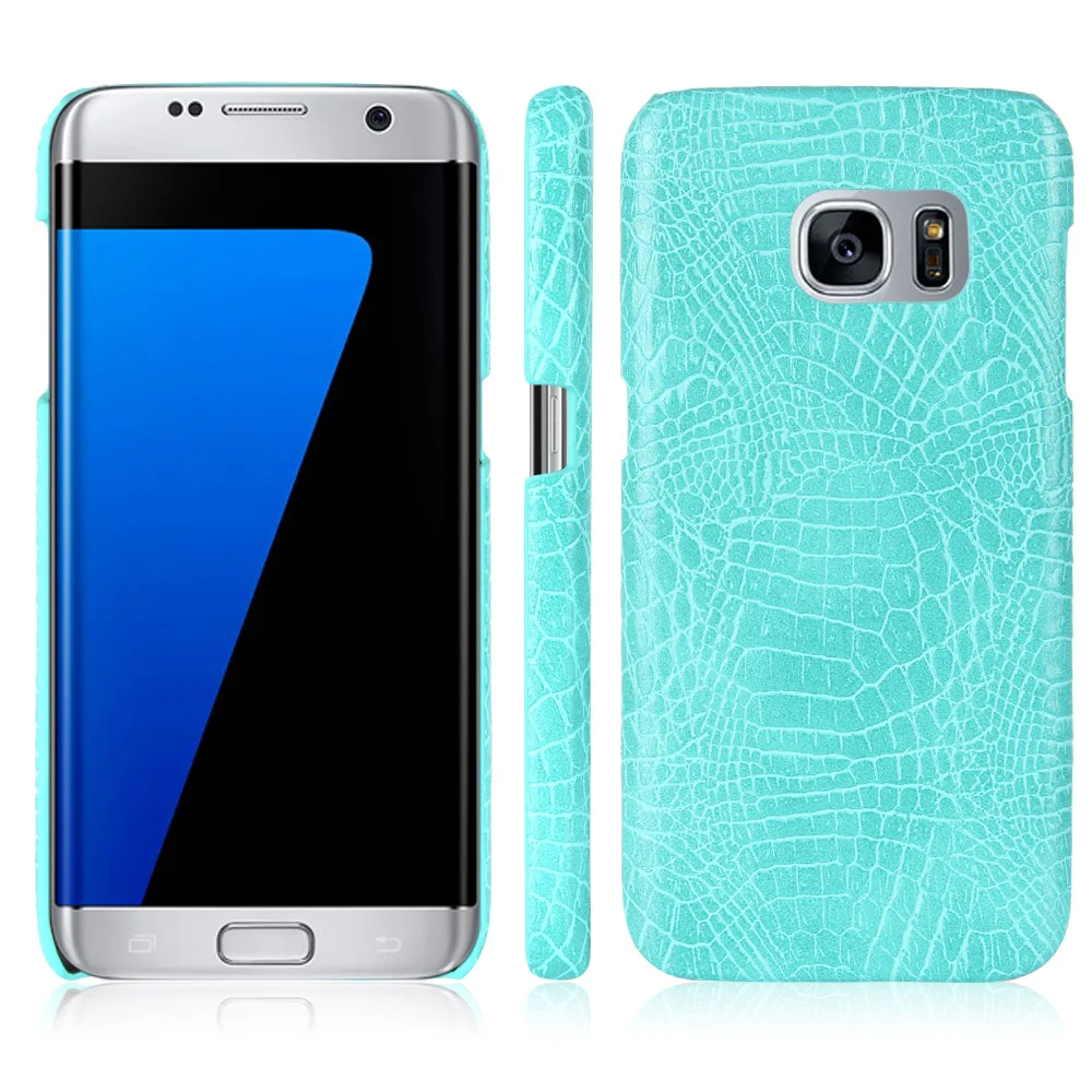 Чехол бампер для Samsung Galaxy S7 Edge G935 с крокодиловыми прожилками SM G935F G935FD G935S G9350 G935A G935V