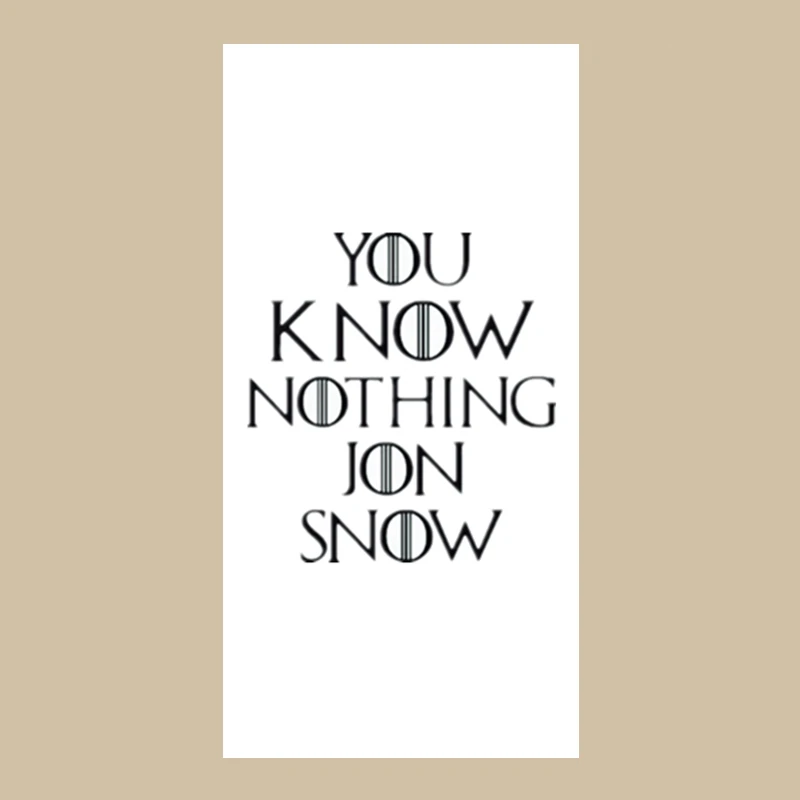 Забавное полотенце для душа You Know Nothing Jon Snow Face легкое спортивное из микрофибры