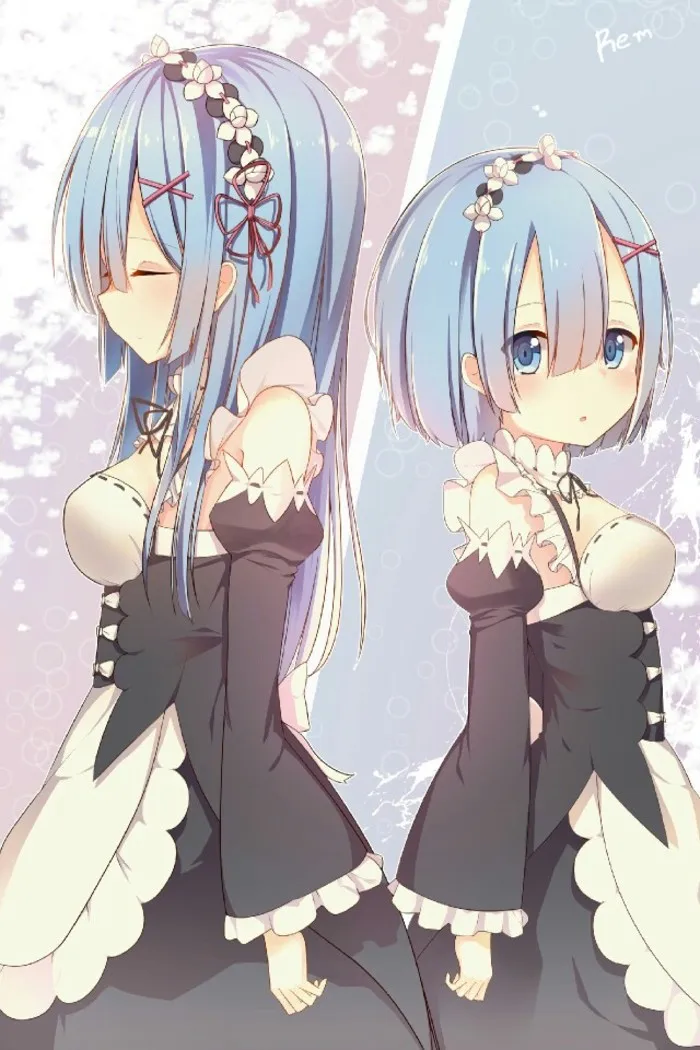 Парик для девочек из аниме длиной 80 см прямой с надписью Re:Zero начиная жизнь в