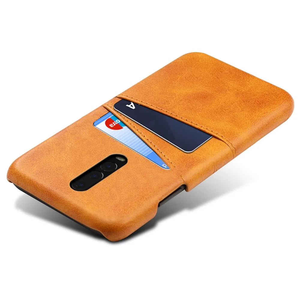 For OnePlus 6T Case Calf Grain PU Leather Retro Vintage Phone with Card Slots One Plus Anti-Scratch cover | Мобильные телефоны и