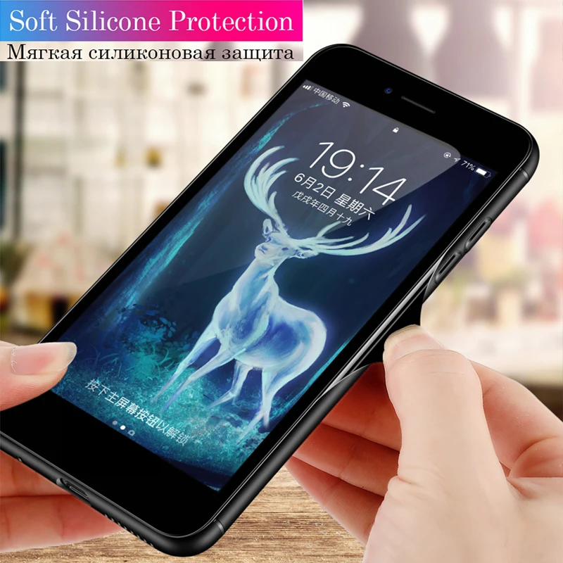 Светящийся стеклянный чехол для телефона Huawei Honor View V30 V20 V10 210 Lite 9A 30S роскошный