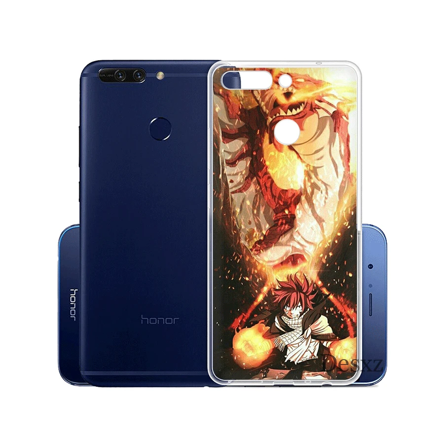 Gerleek чехол для телефона с хвостом феи Huawei Honor 6A 7C 7X 9 10 9lite 7a 2 ГБ 3 Гб 8X Lite Жесткий