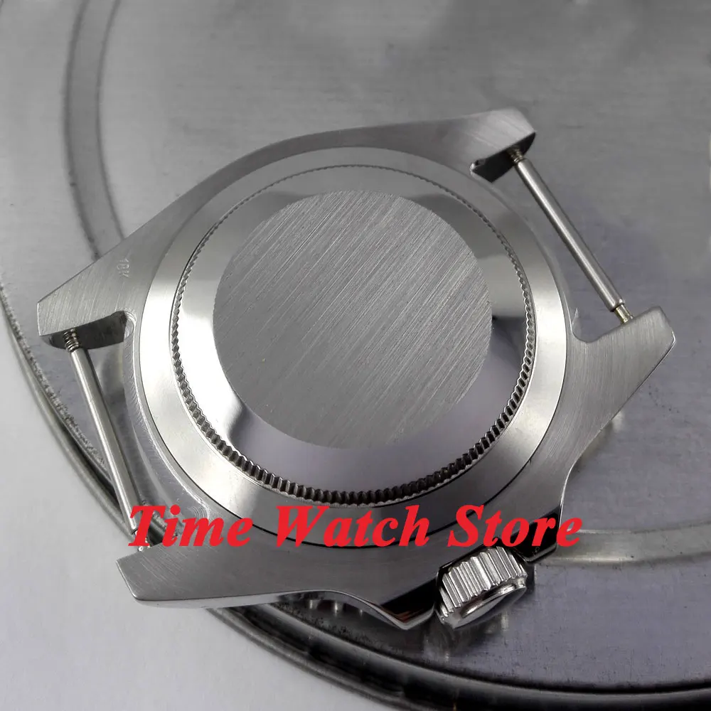 43 мм чехол для часов Sub сапфировое стекло черный синий керамический Безель из