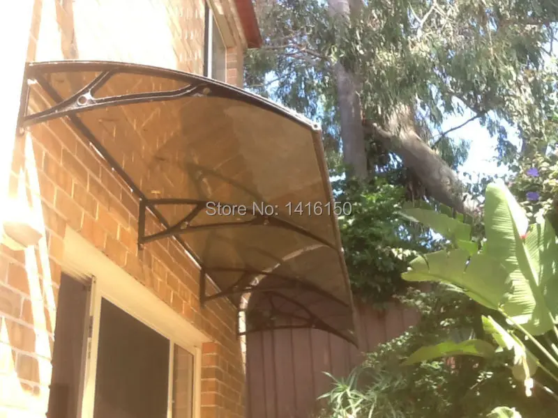 Флюоресцентный навес из поликарбоната для окон и дверей ширина 100 см 300 х300