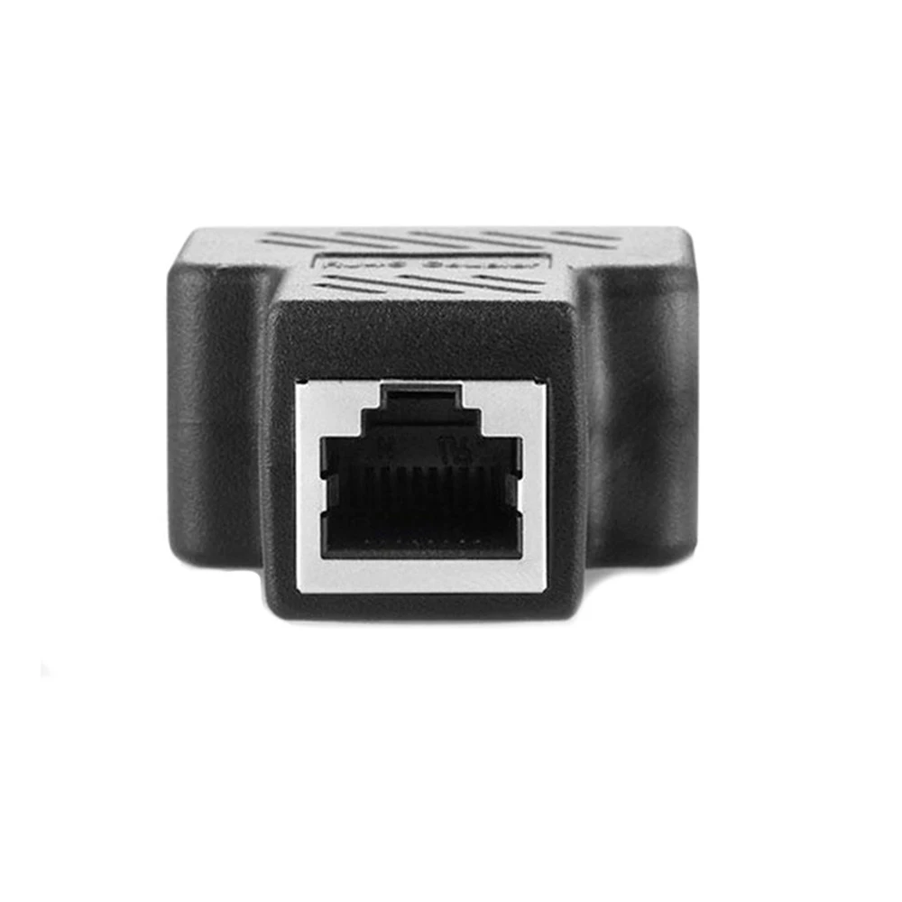 Разветвитель сетевой Ethernet RJ45 с 1 на 2 каналами двойной переходник соединитель