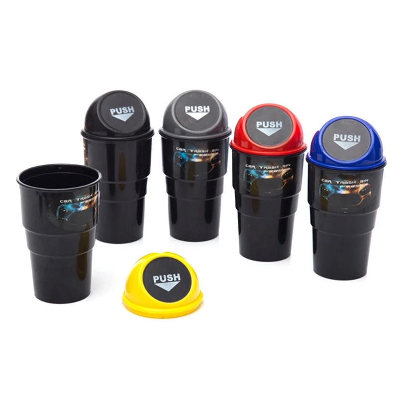 Car Trash Can Organizer Garbage Holder Automobiles Storage Bag Accessories Auto Door Seat Back Visor Bin Paper Dustbin | Автомобили и