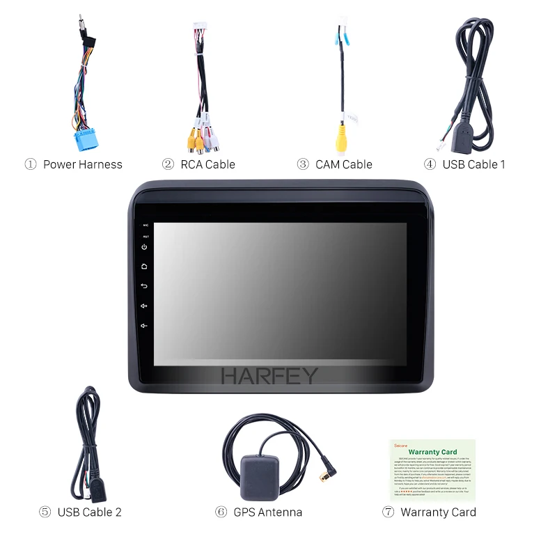 Harfey Android 8 1 Автомобильный мультимедийный плеер 2 Din стерео 9 дюймов GPS Navi для Suzuki ERTIGA