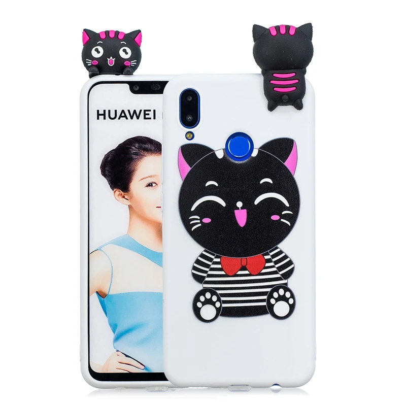 ETUI huawei P Smart дело чести 10 Lite Чехлы Симпатичные 3D панда Единорог собачий силиконовый чехол на huawei P Smart чехол для телефона - Цвет: 5