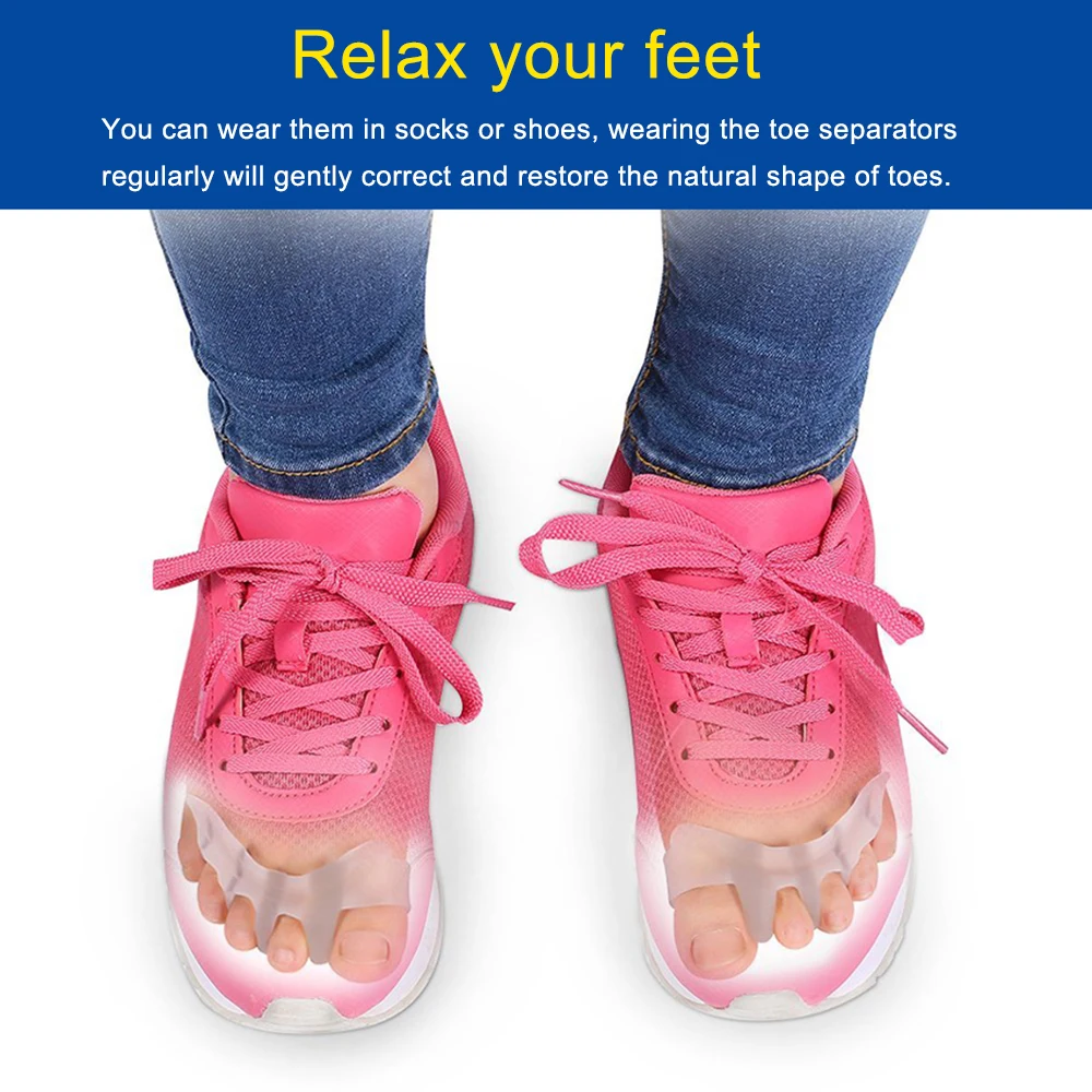1 пара силиконовые разделители для ног|Инструмент ухода за ступнями| |