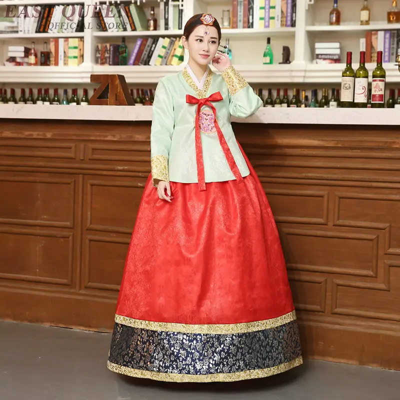 Корейское платье ханбок женский корейский национальный костюм корейская