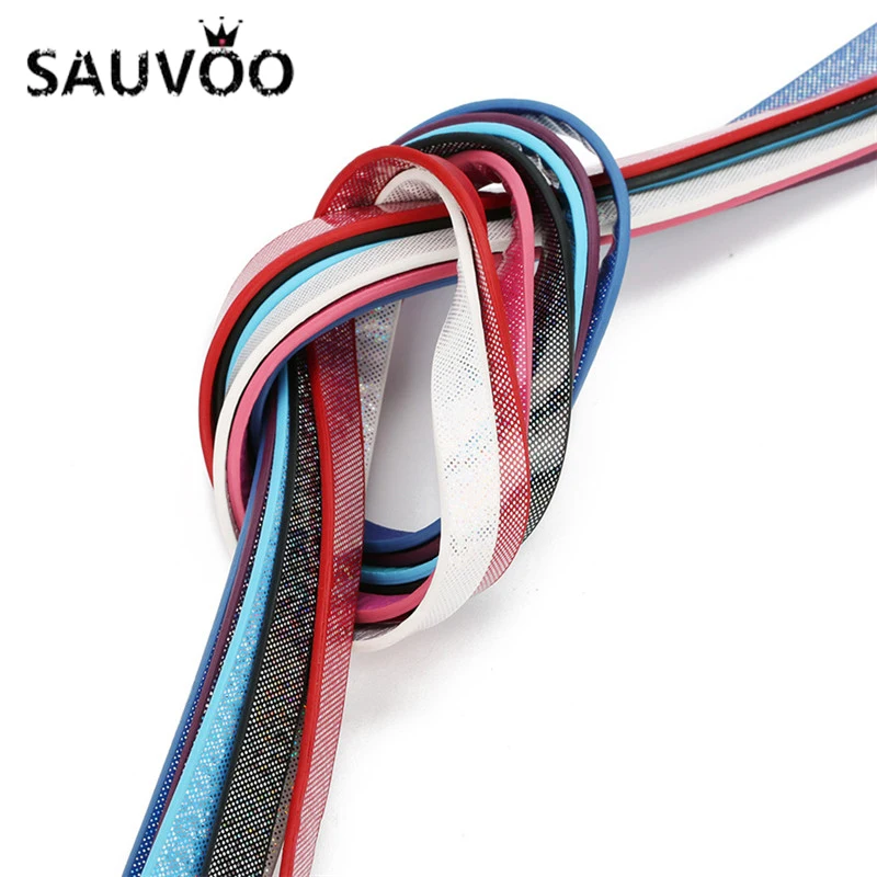 SAUVOO 5 шт./лот плетеный ПУ кожаный шнур 2 мм толстый веревочный подходящие Браслеты