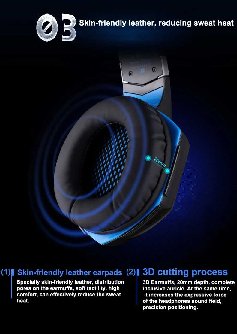 KOTION EACH G2200 USB 7,1, объемный звук, вибрационные Игровые наушники, компьютерная гарнитура, наушники, повязка на голову с микрофоном, светодиодный светильник