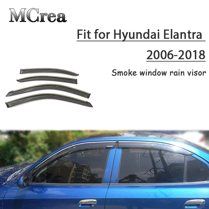 4 шт. защитный козырек от дыма и дождя для Hyundai Elantra 2006 2018|Уплотнители авто| |