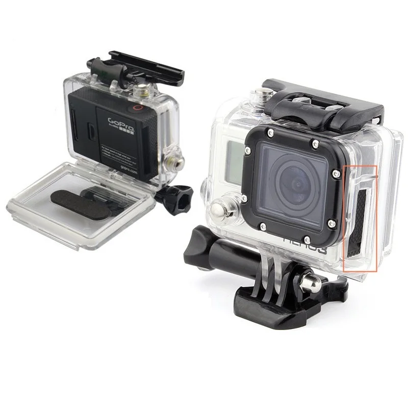 Защитный чехол в виде скелета с открытым боком цветной объективом для Gopro Hero 3/3 +/4