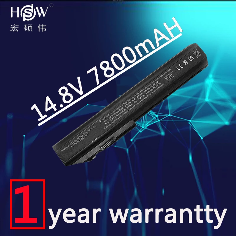 HSW 14 4 В и 8 7800 мАч перезаряжаемый аккумулятор для HP Pavilion dv7 DV7 1000 3000 HSTNN IB75 DB75 XB75