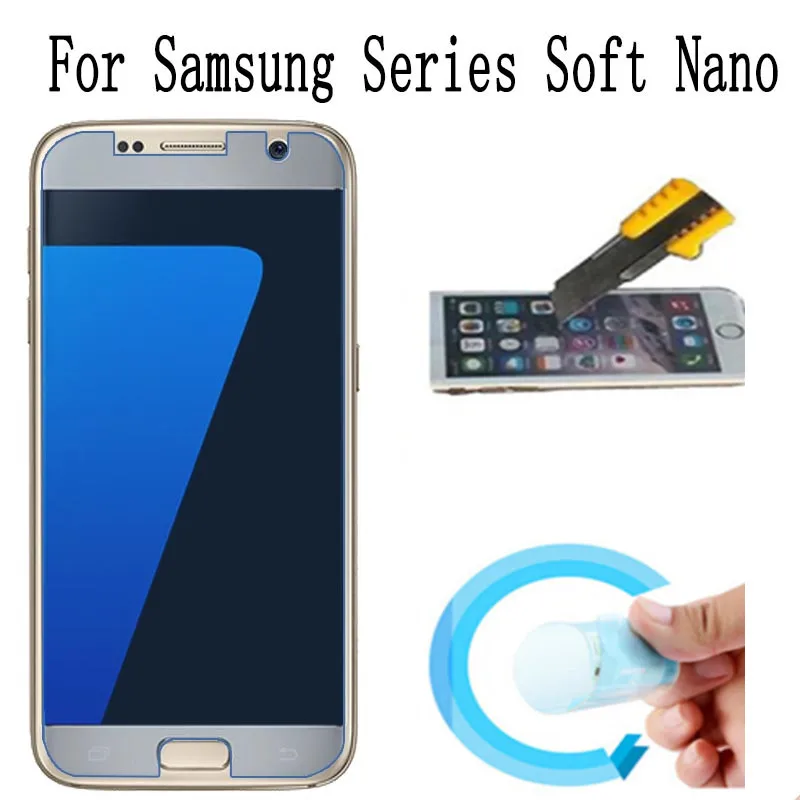 Супермягкая нано-защита для экрана Samsung Galaxy C5 C7 C9 Pro 2017 не закаленное стекло S6 G920F S7