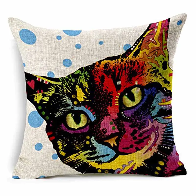 Стиль Собаки холст декоративная квадратная наволочка для подушки упаковка 18x18