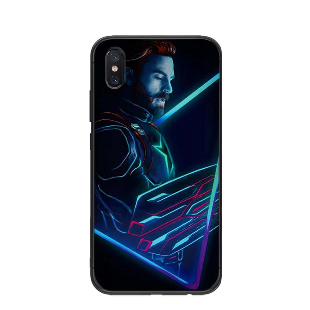 Мягкий ТПУ чехол Marvel The Avengers для Xiaomi Redmi Mi6 8 9 A1 A2 F1 Plus 5/5 M8 Lite силиконовый задней