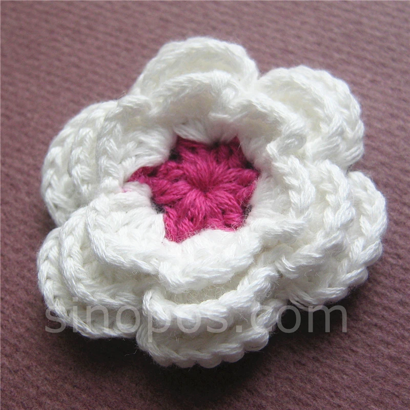 Покрывало Русалочка ручная вязка в виде сливовых цветов 48 мм лоскутного шитья