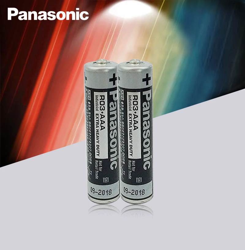 12 шт. Panasonic R03 1,5 в AAA батареи щелочные батареи без ртути сухой аккумулятор для электрической игрушки фонарик часы мышь