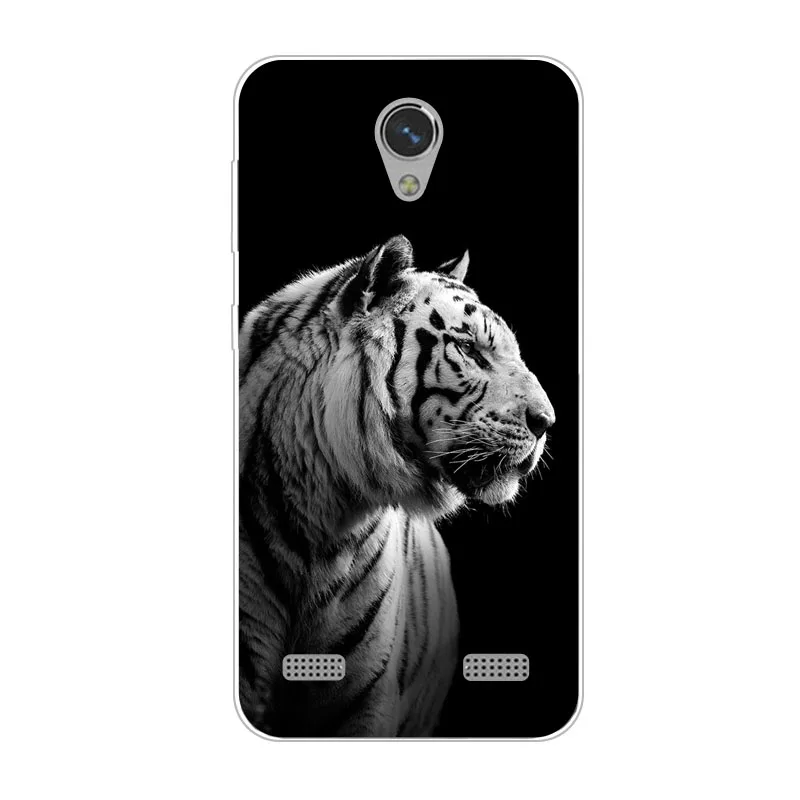 Чехол для zte blade a 520, силиконовая Мягкая задняя крышка из ТПУ с изображением зверей для zte blade a 520, Защитные чехлы для телефонов