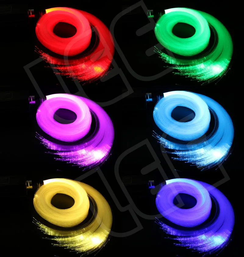 45 Вт RGB Fibra Optica DMX512 мощность LED волоконно оптический двигатель драйвер с 28key RF пульт