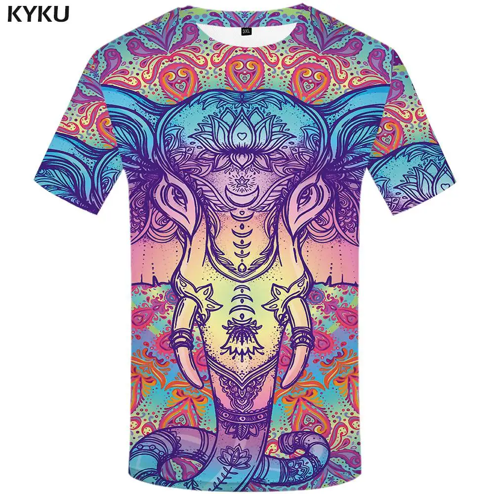 3d t shirt 18 Повседневная мужская футболка KYKU, черная футболка с 3D-принтом черепа и флага Великобритании, в стиле панк-рок, лето - Цвет: 3d t shirt 18