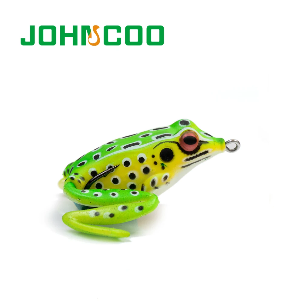 Новая мягкая пластиковая рыболовная приманка лягушка с острым крючком Воблер