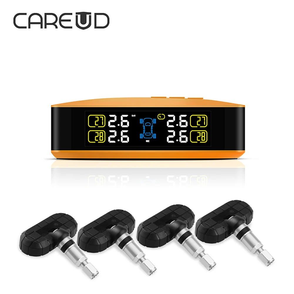 CAREUD автомобильных шин Давление мониторинга Системы PSI BAR автомобиль TPMS с 4
