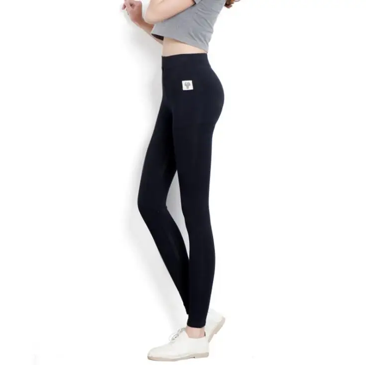 K171 Black YGYEEG, женские зимние плотные эластичные штаны, Мультяшные кошки, панталоны, леггинсы, повседневные теплые штаны, леггинсы, бархатные брюки с высокой талией - Цвет: K171 Black