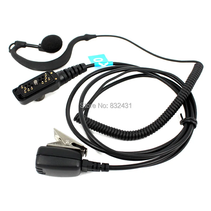 Наушник, крепящийся на ухе гарнитура микрофон для Hytera HYT PD700 PD780 PD708 PD580 PD788 PD702 PD785G иди и болтай Walkie Talkie двухстороннее радио