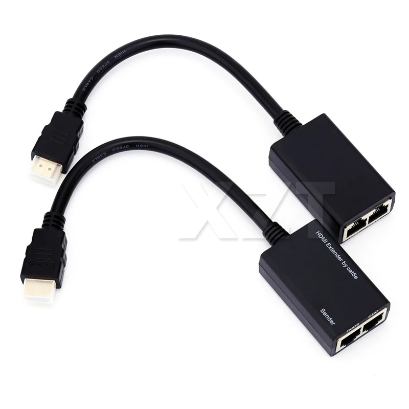Высококачественный сетевой кабель 1080P HDMI TX/RX 30 м CAT6 сигнальный с ИК-передатчиком и