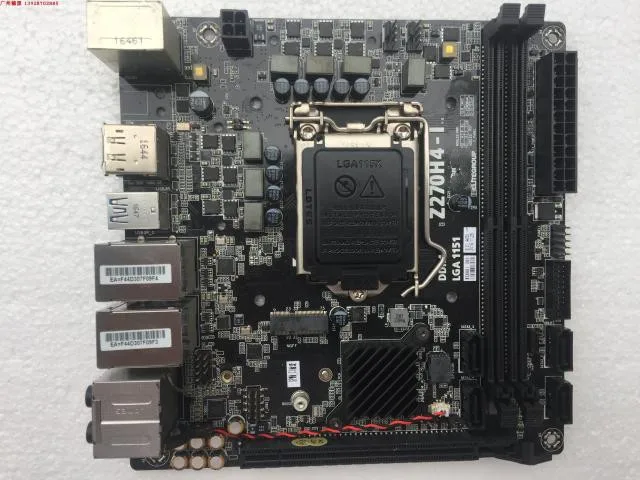 Применяется для ECS Z270H4 I Z270 chip 1151 Интерфейс Dual Gigabit network card mini itx ITX HPTC 17*17|Материнские