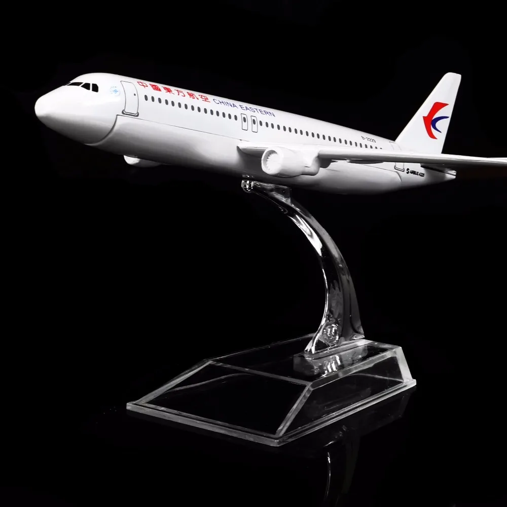 1: 400 16 см китайская Восточная авиакомпания A320 металлическая модель самолета