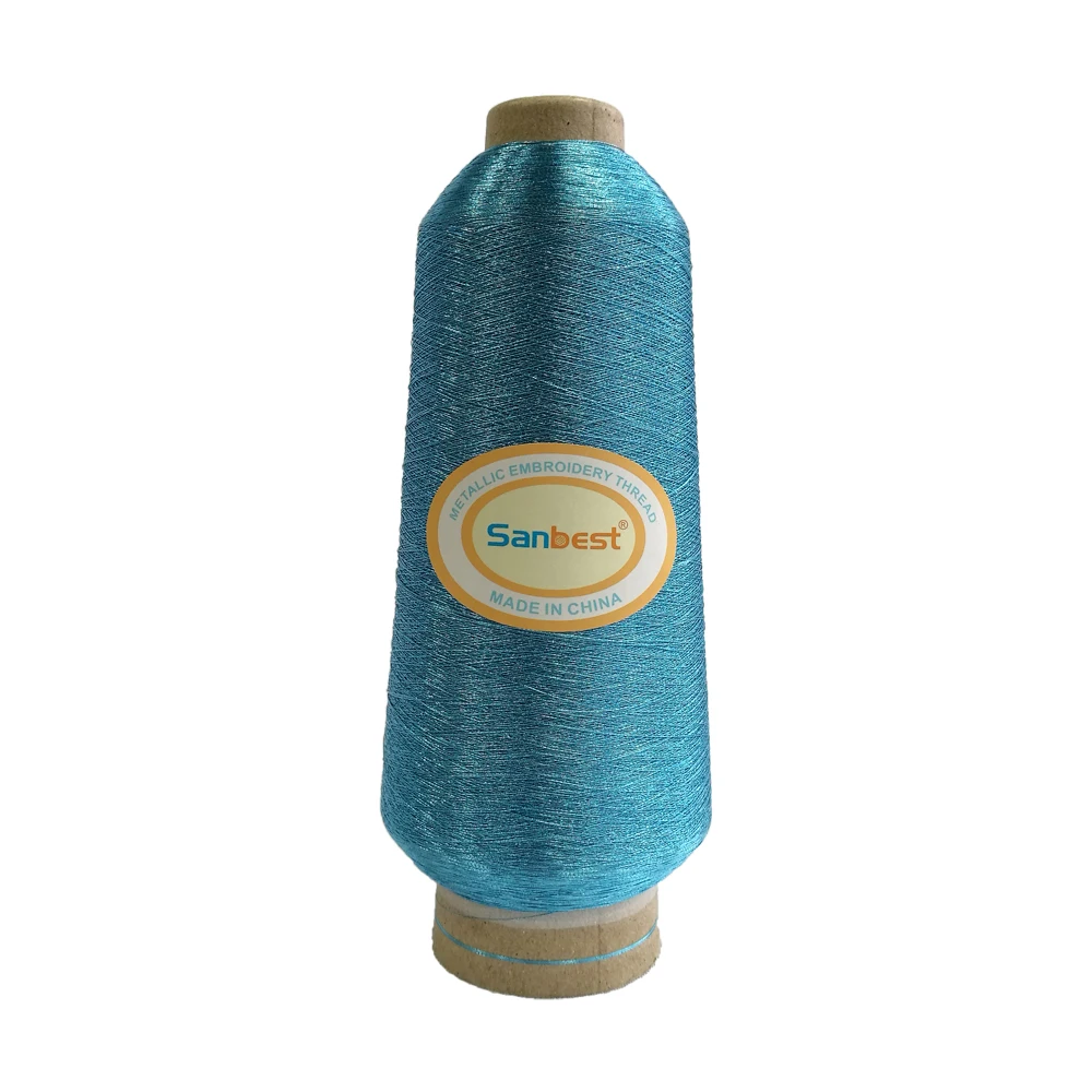 Sanbest Blue Metallic Embroidery Thread for Brother Babylock Janome Singer Pfaff Husqvaran Bernina Machines 125g/ Cone | Дом и сад