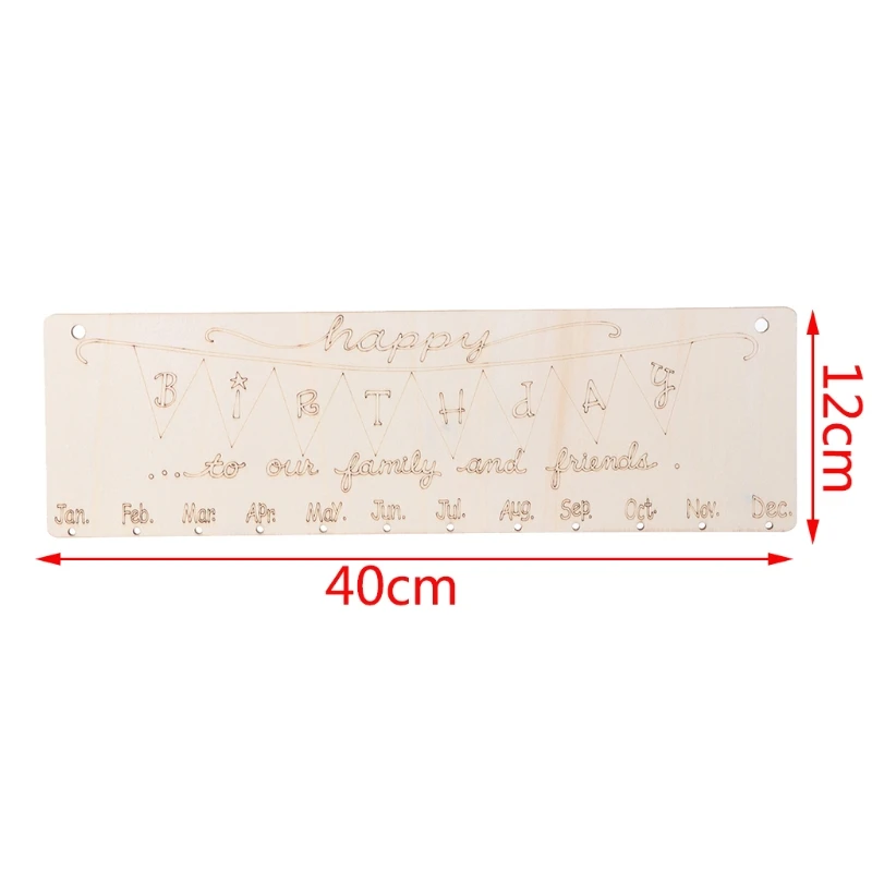 Деревянный Календари доска на день рождения напоминание Настенный декор сердце