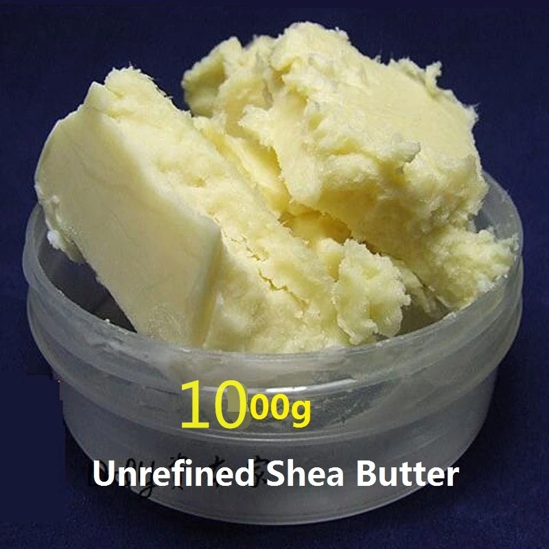 

1000g natural Unrefined Shea Butter Hot Pure Organic Essential Oils Cream Lip Balm Moisturizing Skin Care Shea Butter YangXi
