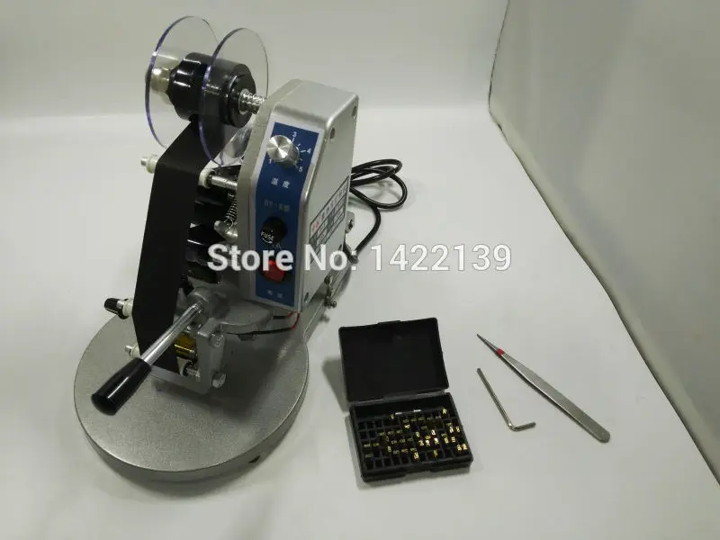 Manual Hand Operated Hot Stamp Printer coding Machine date Ribbon coder 110V / 220V | Инструменты