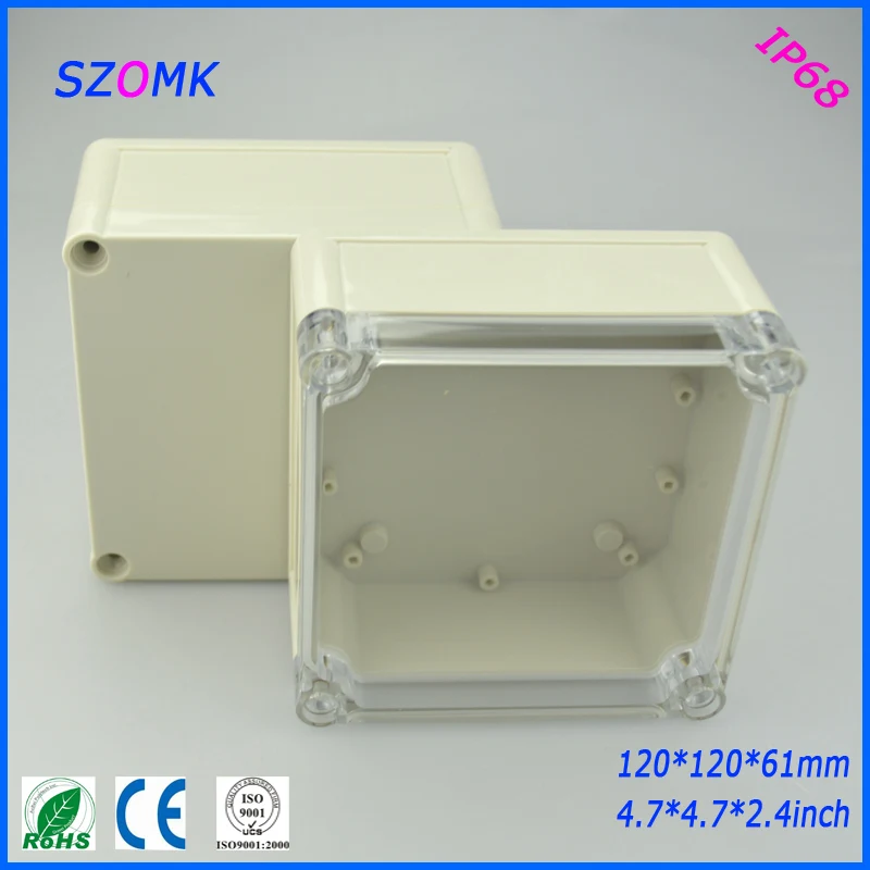 Водонепроницаемый пластиковый корпус электронный 2014 новый (1 шт.) 120*120*61 мм