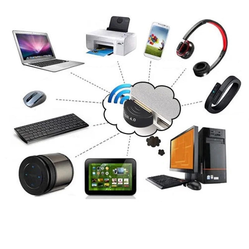 Anbes USB Bluetooth адаптер V4.0 CSR двухрежимный беспроводной мини bluetooth-ключ 4 0 передатчик