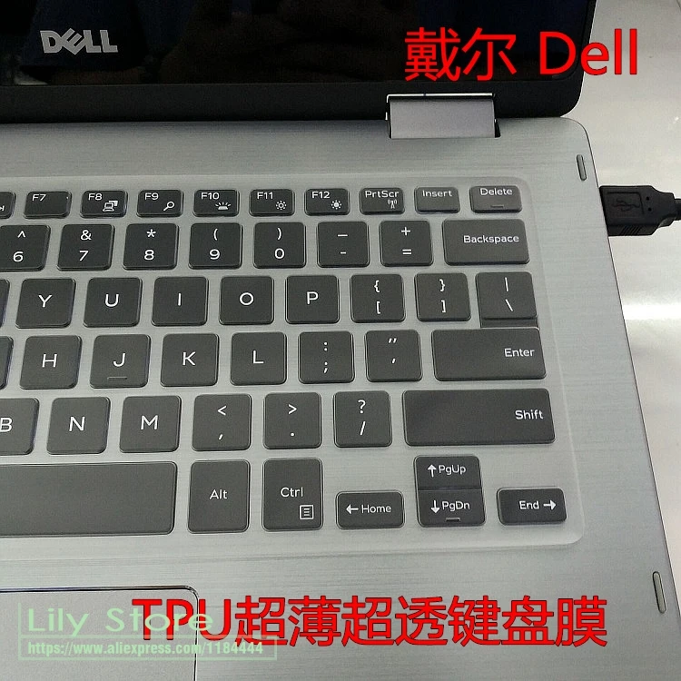 Прозрачная клавиатура из ТПУ для ноутбука защитный чехол 15 6 &quotDELL XPS 9550 9560 9650