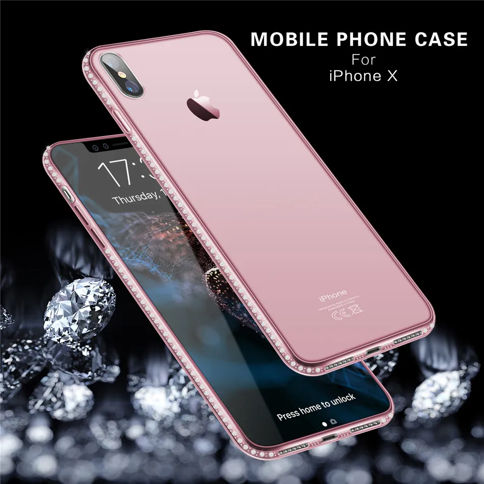 Мягкий чехол USLION для iPhone 11 Pro XR 8 7 6s Plus 5S SE X XS MAX, прозрачный чехол из ТПУ для iPhone XS MAX, чехол для телефона
