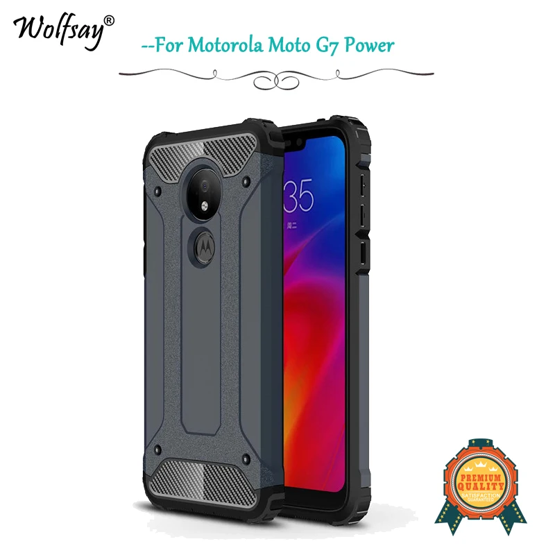 

For Moto G7 Power Case Shockproof Armor Rubber Hard PC Phone Case For Moto G7 Power Back Cover For Motorola Moto G7 Power Fundas