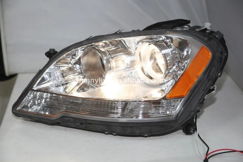 Для Mercedes-Benz W164 ML280 ML320 ML350 светодиодный передний фонарь 2009-2011Year с желтым отражателем TYC