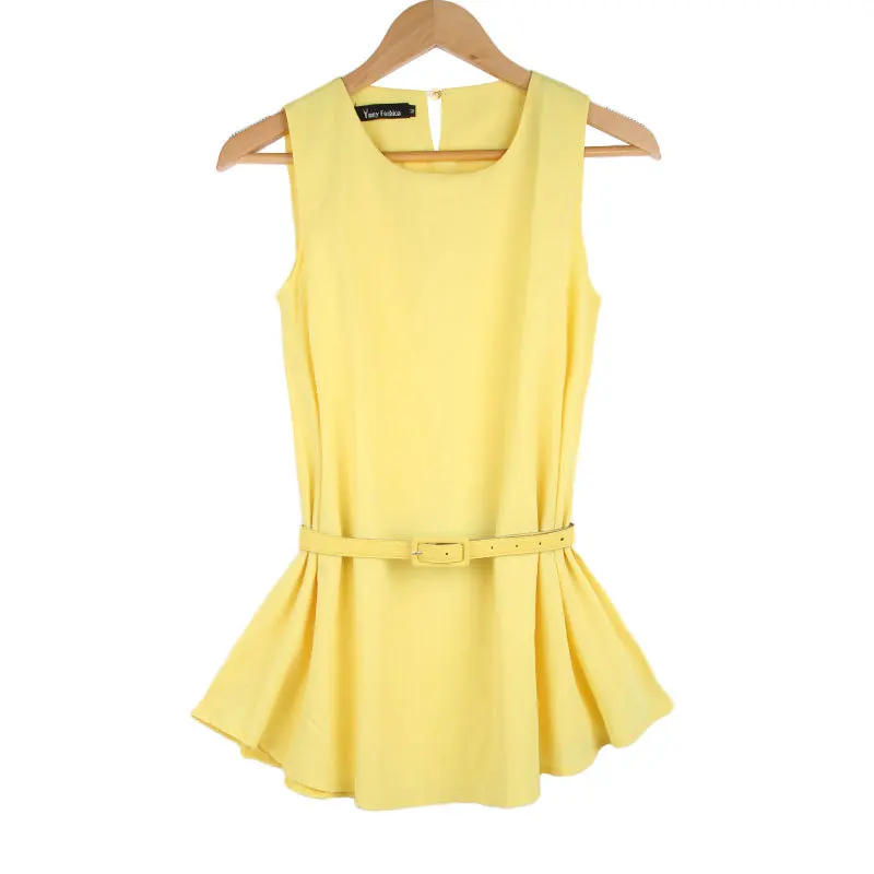 2014 новый европейский и американский стиль пр платье оптово шифон свежий сплошной