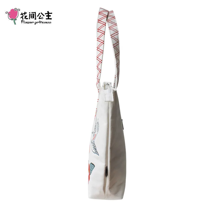 Большая Холщовая Сумка-тоут с вышивкой женская сумочка на плечо для