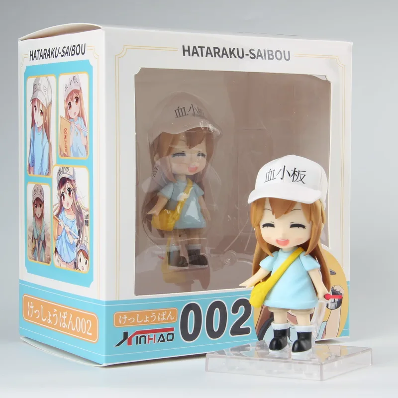 Симпатичные 4 &quotклетки на работе Hataraku Saibou аниме тромбоцитов Kesshoban коробку 9 5 см