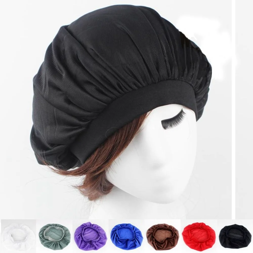 1 шт. модная женская шапка для ночного сна женский длинный флуоресцентный тюрбан