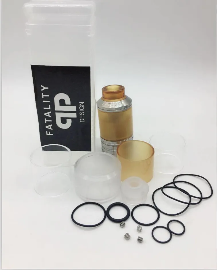 Vape Танк Fatality RTA сменный бак Атомайзеры Топ воздушный поток в катушке дизайн Postless
