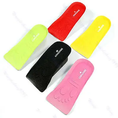 

5pairs/lot 3CM Up Increase Height Half shoes insole For Men&Women
